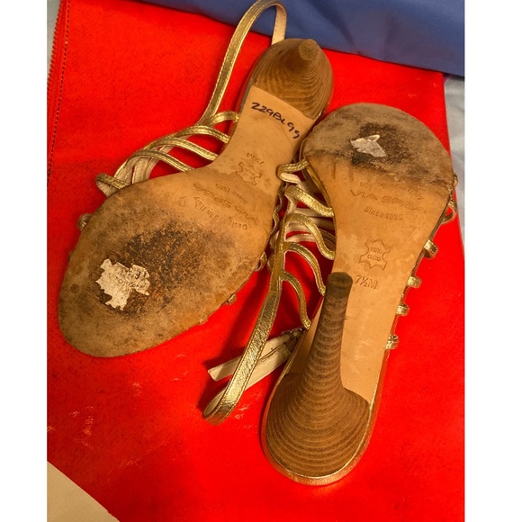 VIA SPIGA GOLD SANDAL HEEL - Picture 3 of 3